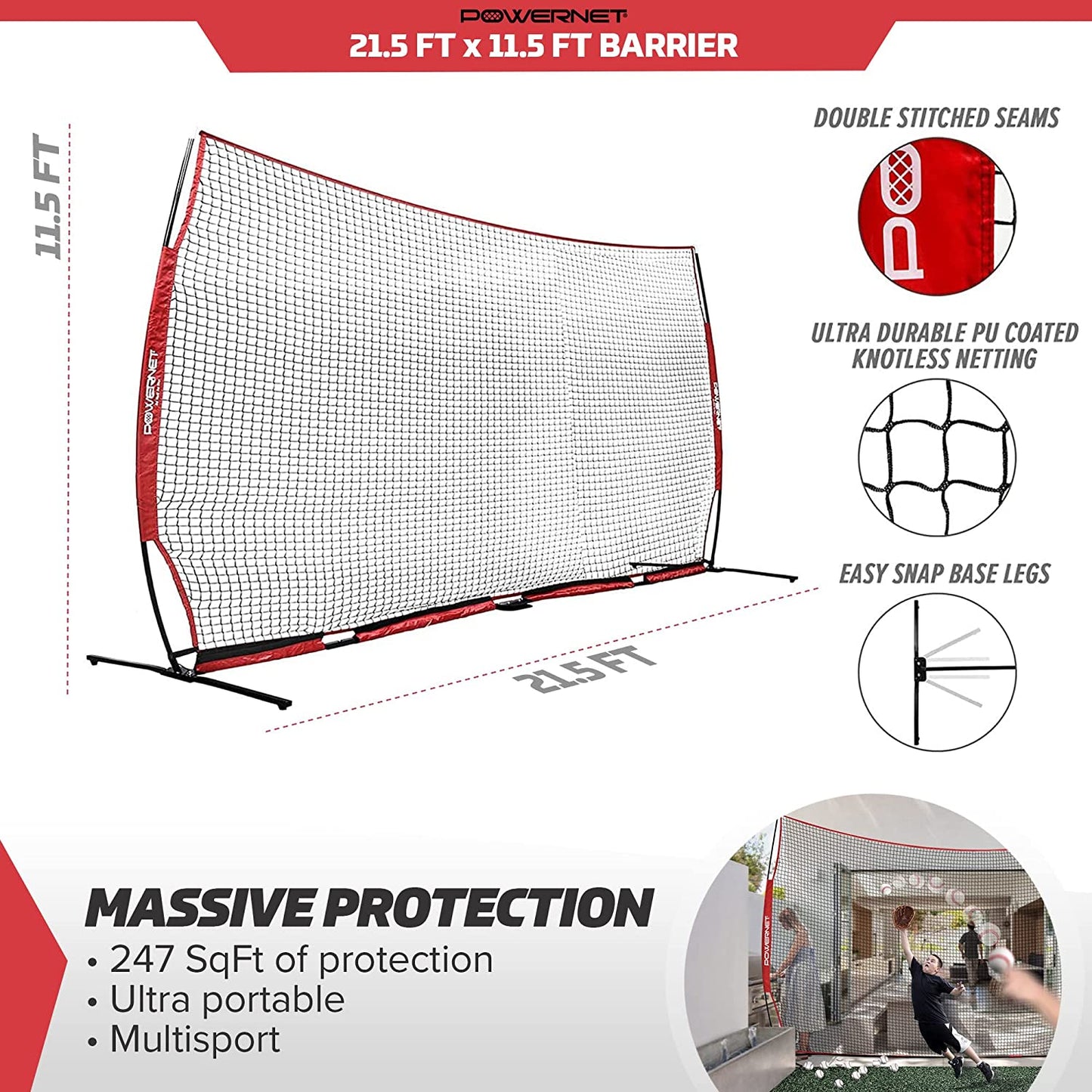 Powernet Barriers 3 Sizes