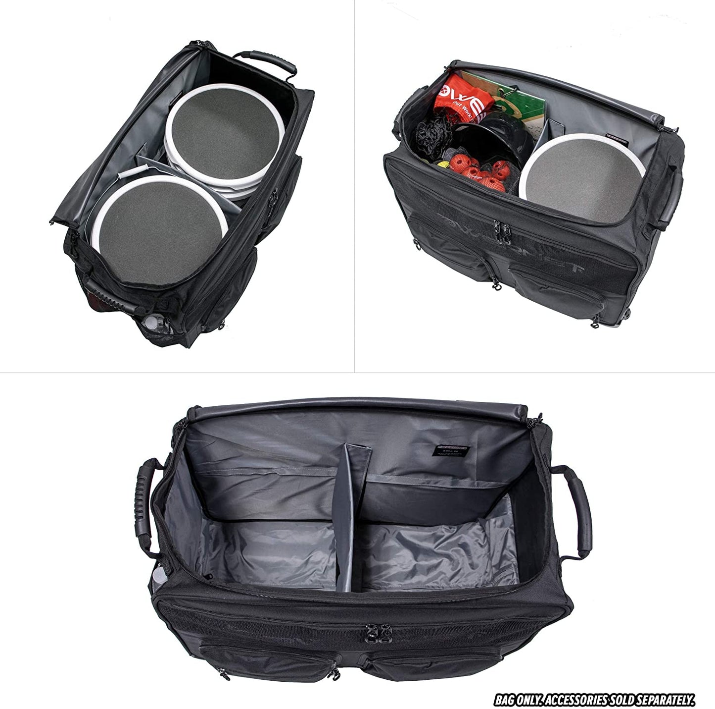 PowerNet Rolling Baseball Coach Bag Caddy