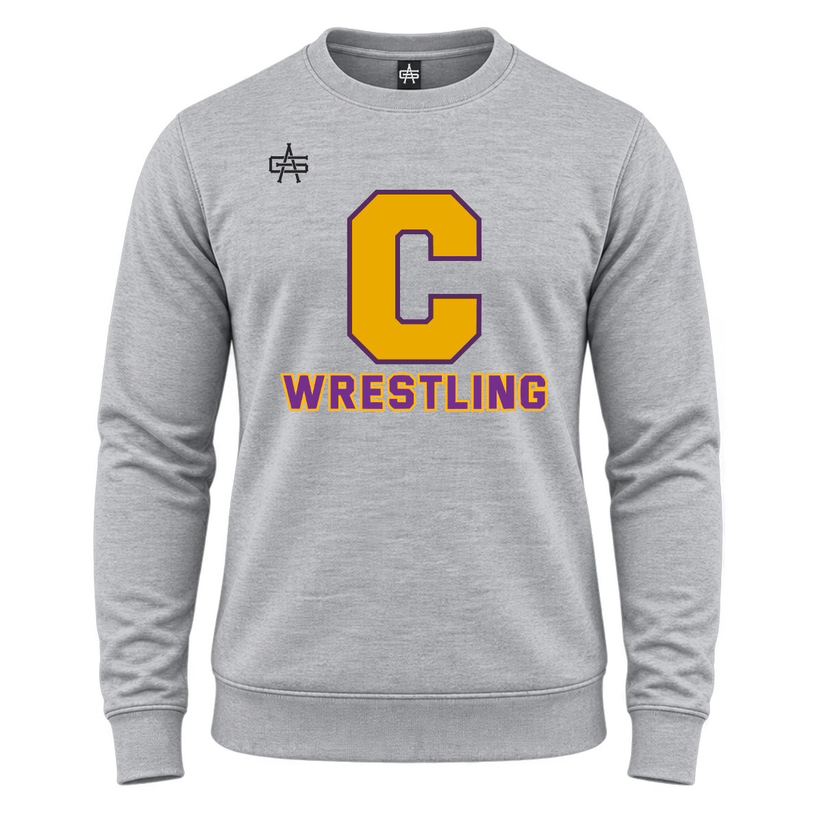 Caro Wrestling DTF Gutsy Maverick Essential Fleece Crew