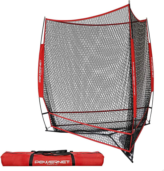 Triple Threat Net, 3 Way 7x7 Ft Baseball Training Net