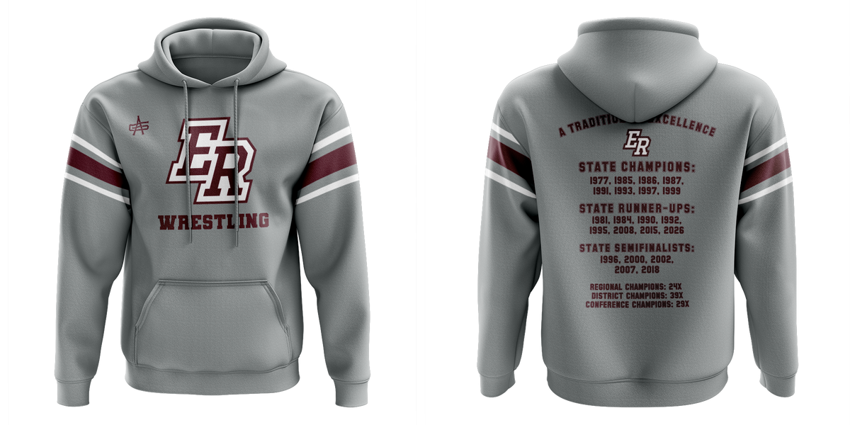 Eaton Rapids Wrestling Sublimated Charged Performance Hoodie