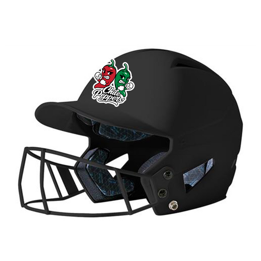 ABQ Chili Peppers Champro HX Rise Fastpitch Batting Helmet w/ Facemask