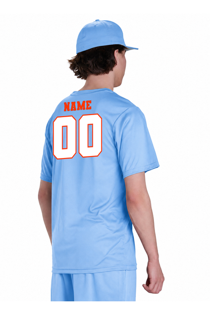 Flames MI Baseball Vision Tee DTF Jersey
