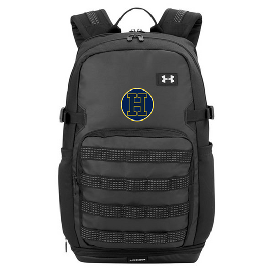 Hartland Wrestling Under Armour Triumph Water-Resistant Laptop Backpack (black/silver)