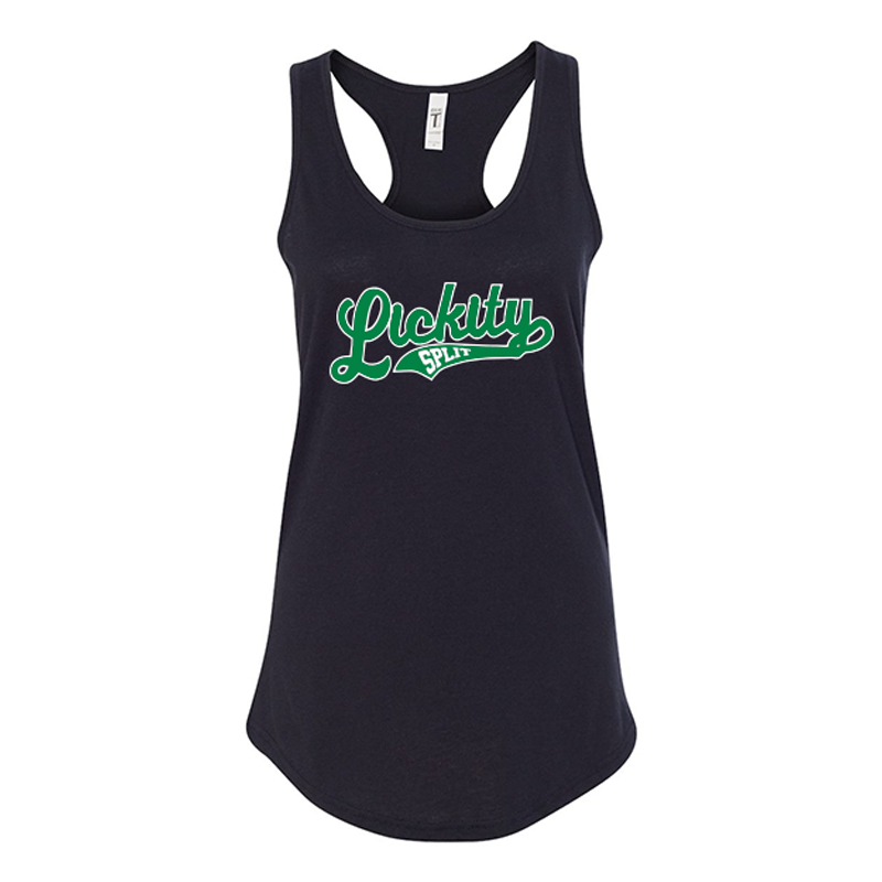 Lickity Split Softball Black Tank