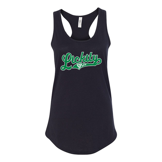 Lickity Split Softball Black Tank