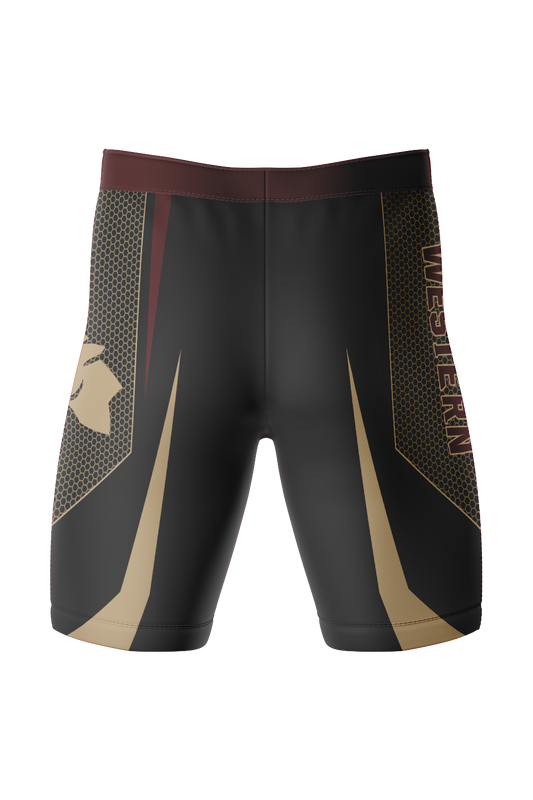 Parma Western MatCats Wrestling Men's Sublimated Performance Compression Shorts