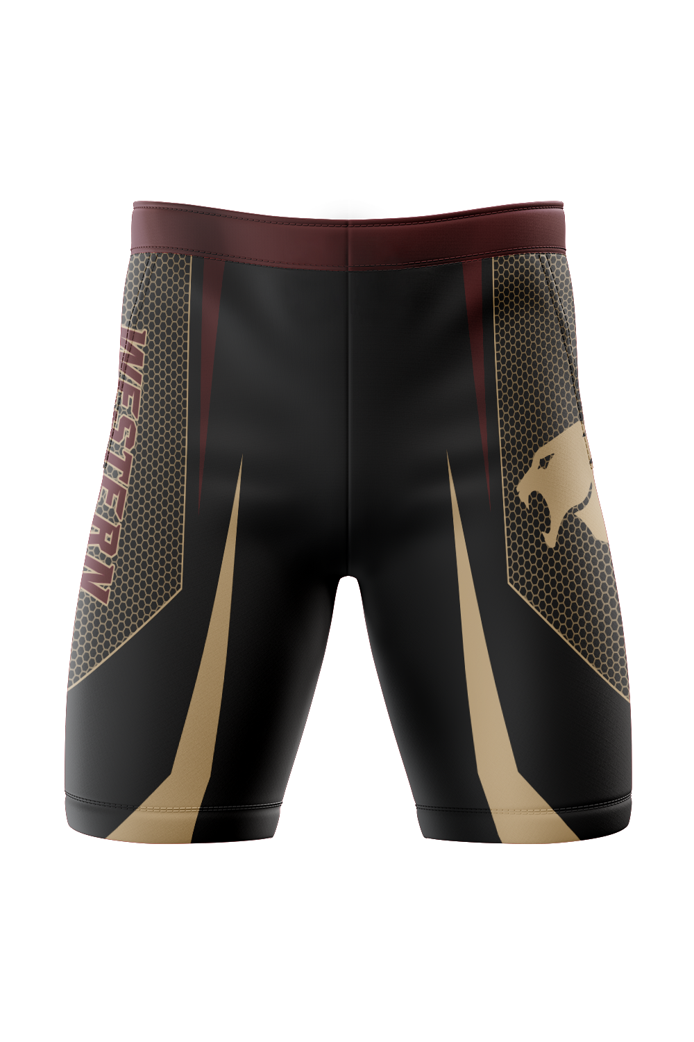 Parma Western MatCats Wrestling Men's Sublimated Performance Compression Shorts