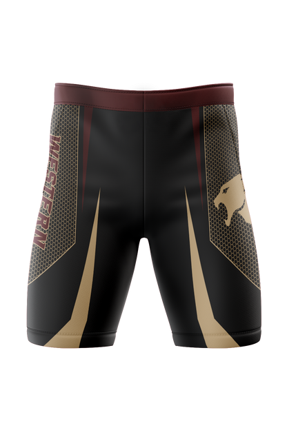 Parma Western MatCats Wrestling Men's Sublimated Performance Compression Shorts