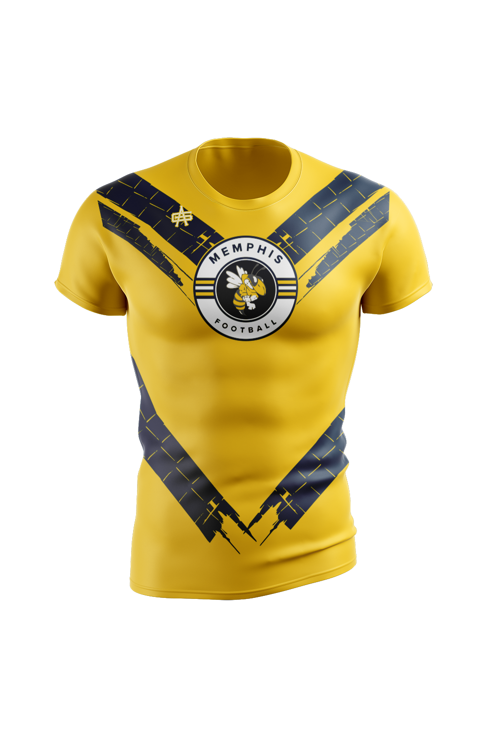Memphis Football Sublimated Performance Compression Top