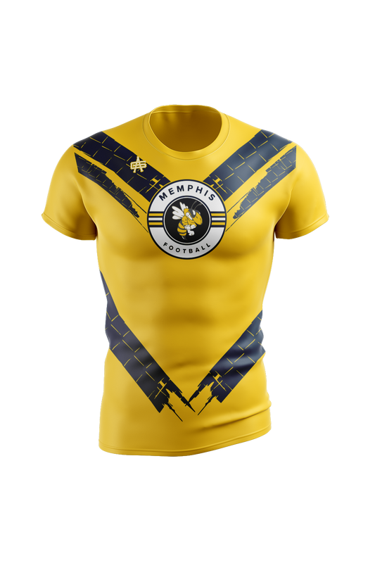 Memphis Football Sublimated Performance Compression Top