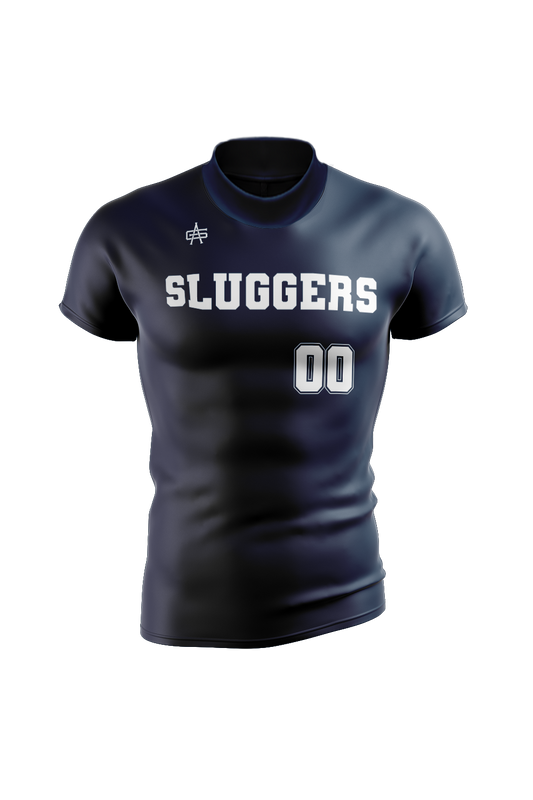 Sluggers Sublimated Performance Short Sleeve Turtle Neck Compression Top