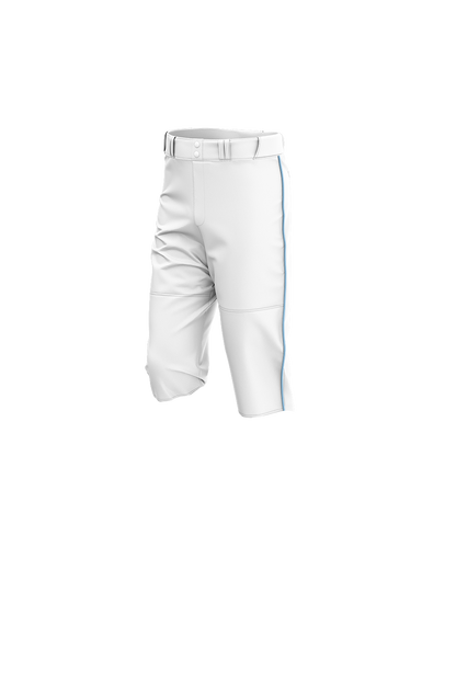 ETX Bandits Baseball Sublimated Knickers- White/Blue Braid