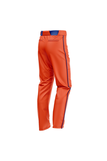 Flames MI Sublimated Baseball Pants- Orange