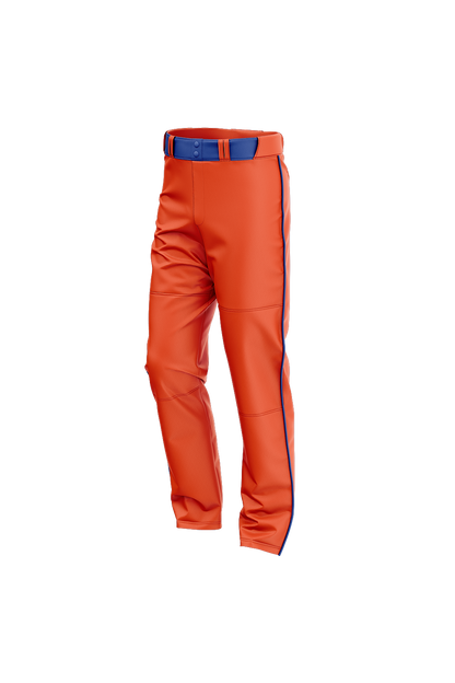 Flames MI Sublimated Baseball Pants- Orange