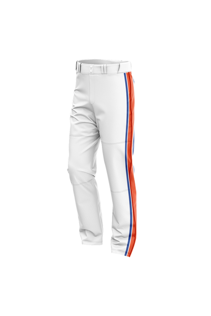 Flames MI Sublimated Baseball Pants- White