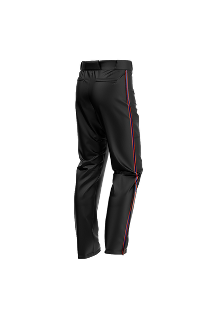 Flames MI Sublimated Baseball Pants- Black