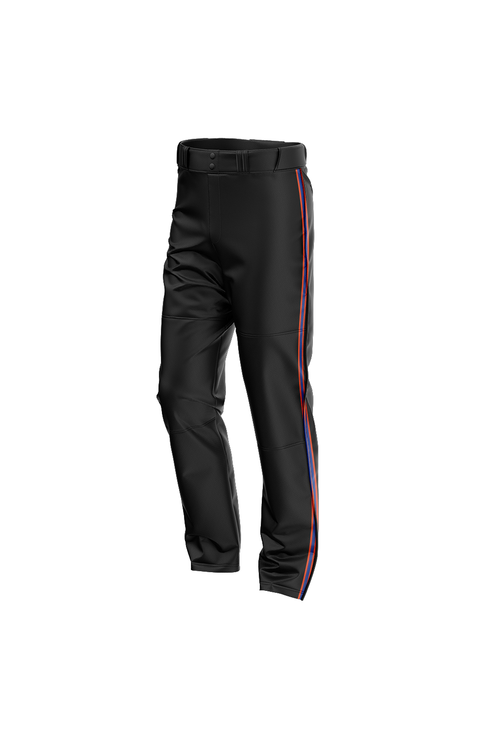 Flames MI Sublimated Baseball Pants- Black