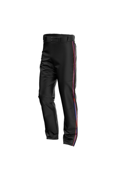 Flames MI Sublimated Baseball Pants- Black