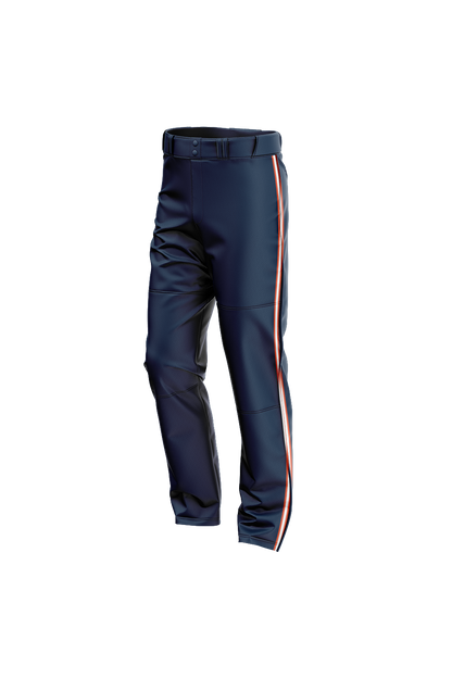 Flames MI Sublimated Baseball Pants- Navy