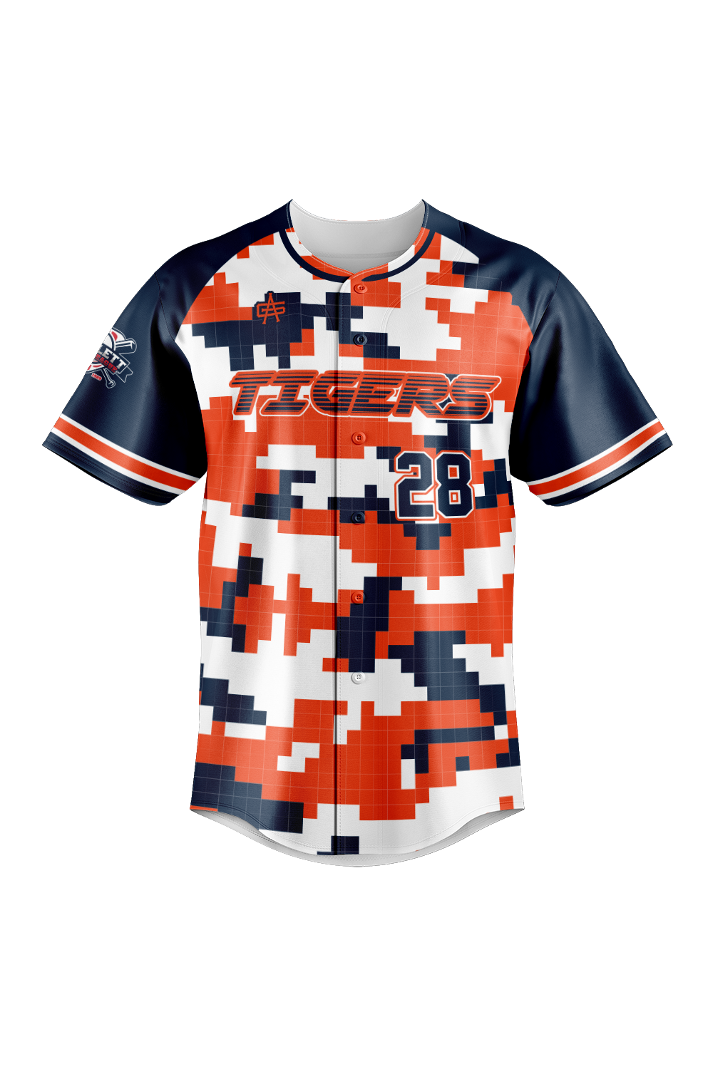 Bartlett Little League Sublimated Baseball Full Button Jersey