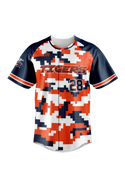 Bartlett Little League Sublimated Baseball Full Button Jersey