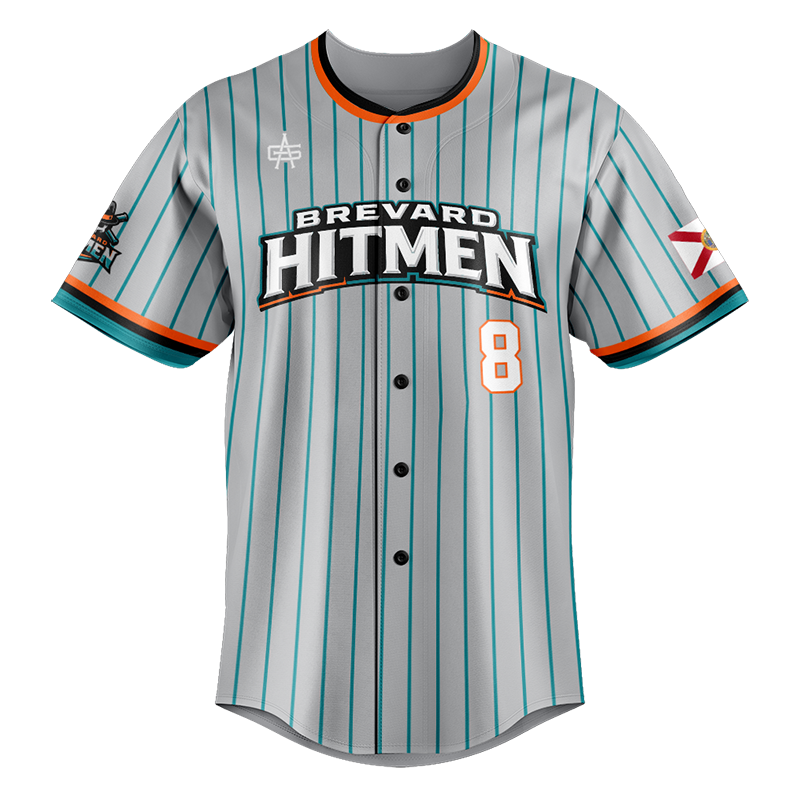 Brevard Hitmen Baseball Full Button Jersey