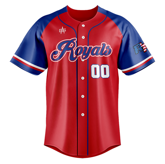 Richmond Royals Baseball Full Button Jersey