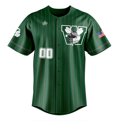 Williamston Stings Baseball Full Button Jersey