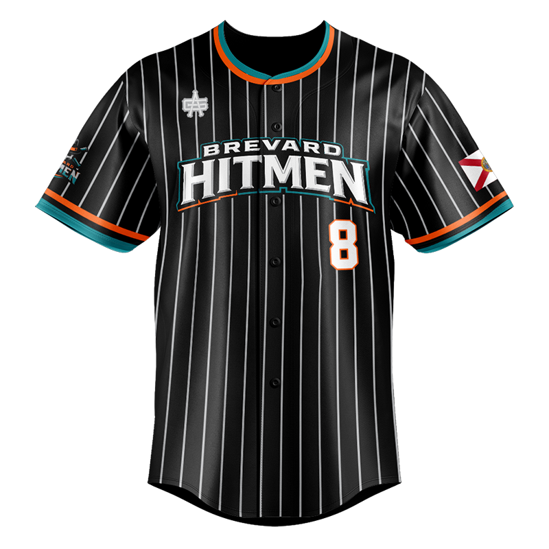 Brevard Hitmen Baseball Full Button Jersey