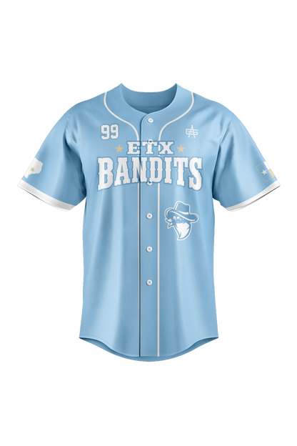 ETX Bandits Sublimated Baseball Full Button Jersey
