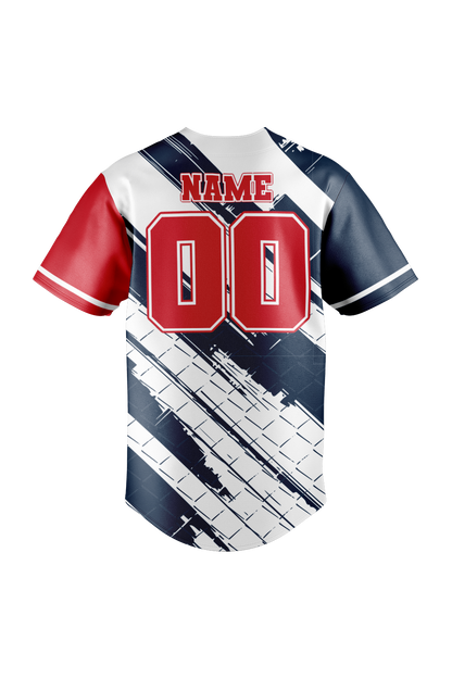 Bartlett Little League Sublimated Baseball Full Button Jersey V3