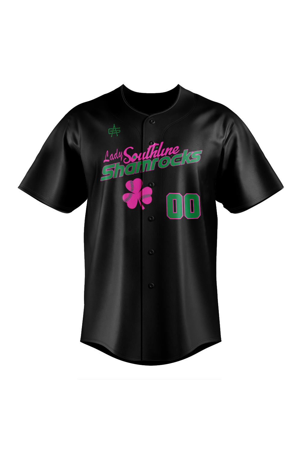Shamrocks Sublimated Softball Full Button Jersey