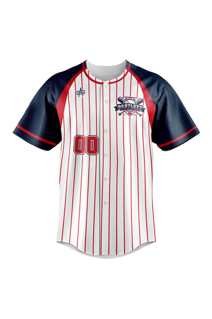 Bartlett Little League Sublimated Baseball Full Button Jersey V2