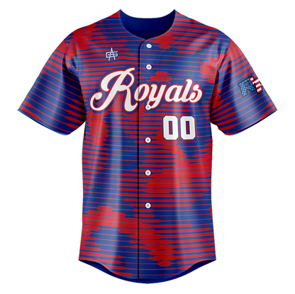 Richmond Royals Baseball Full Button Jersey