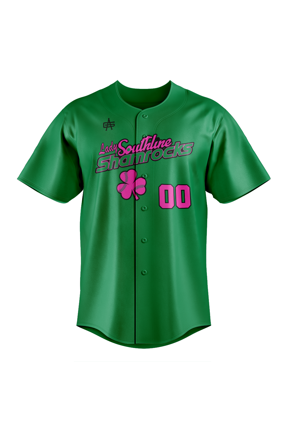 Shamrocks Sublimated Softball Full Button Jersey
