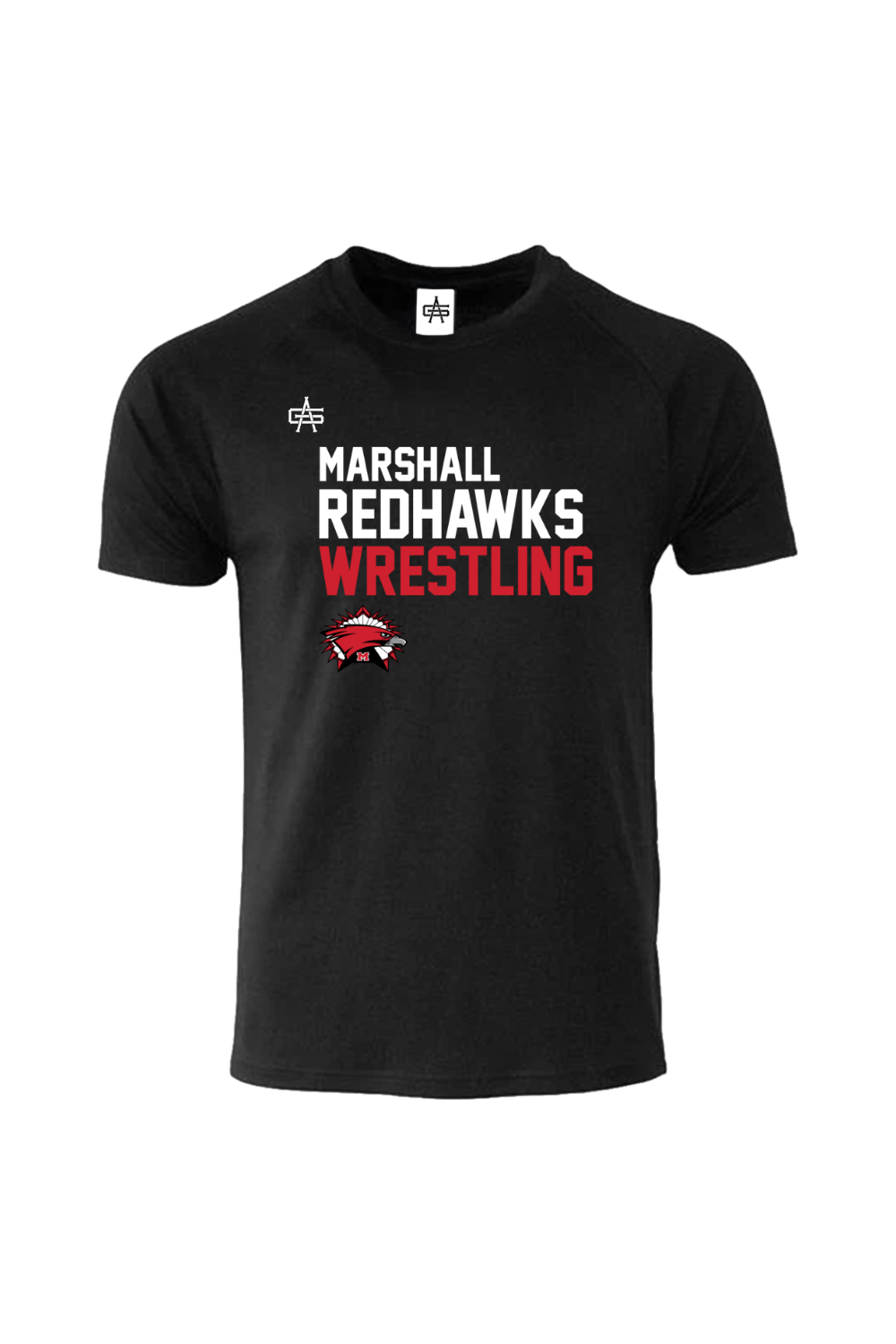 Marshall Redhawks Wrestling DTF Gutsy Maverick DriFit Tee