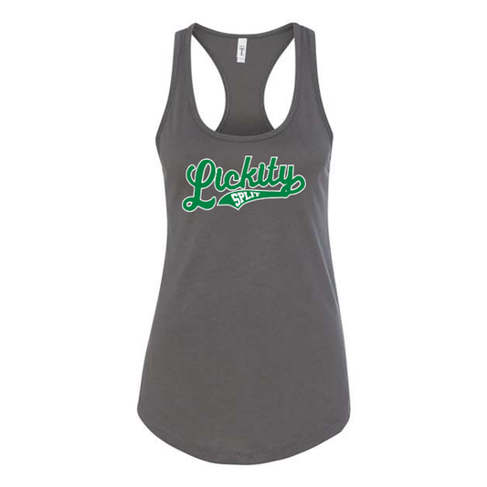 Lickity Split Softball Gray Tank