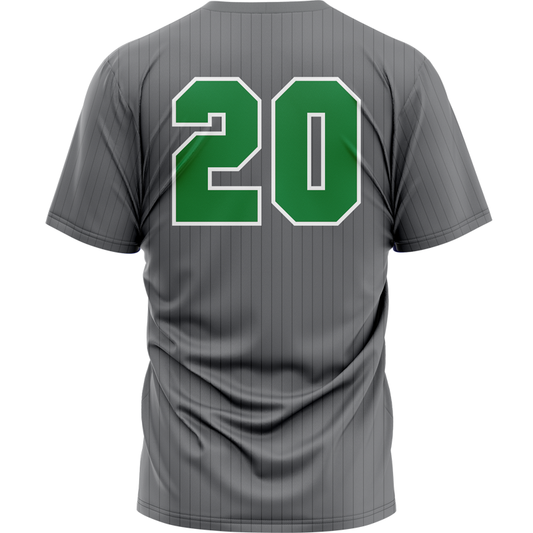 Lickity Split Softball Gray V Neck