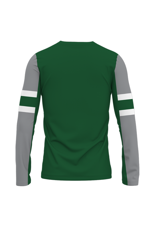 Waterford Wrestling Sublimated Performance Long Sleeve Tee- Green