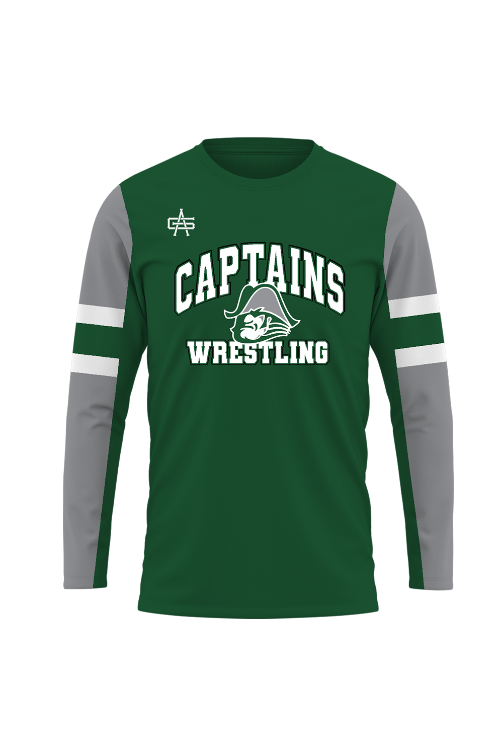 Waterford Wrestling Sublimated Performance Long Sleeve Tee- Green
