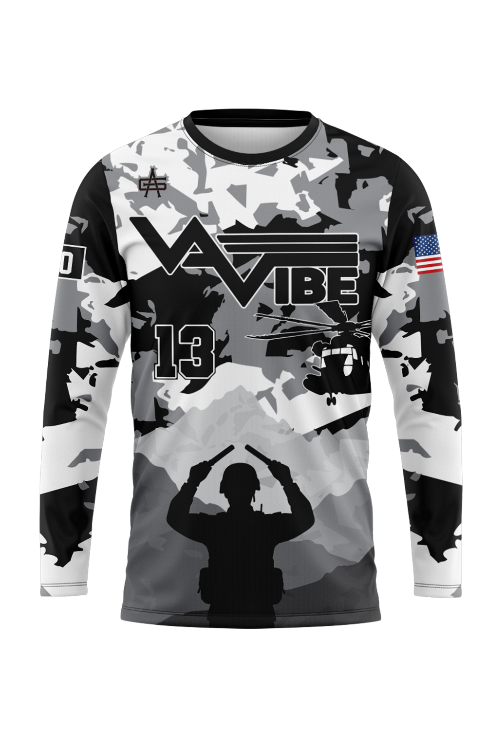 VA Vibe Softball Men's Performance Long Sleeve Dri-Fit Tee