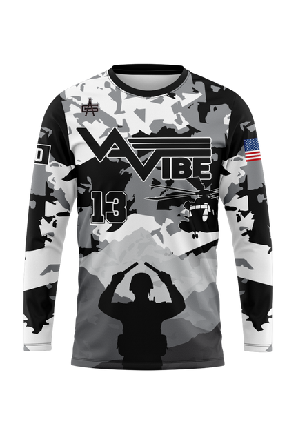 VA Vibe Softball Men's Performance Long Sleeve Dri-Fit Tee
