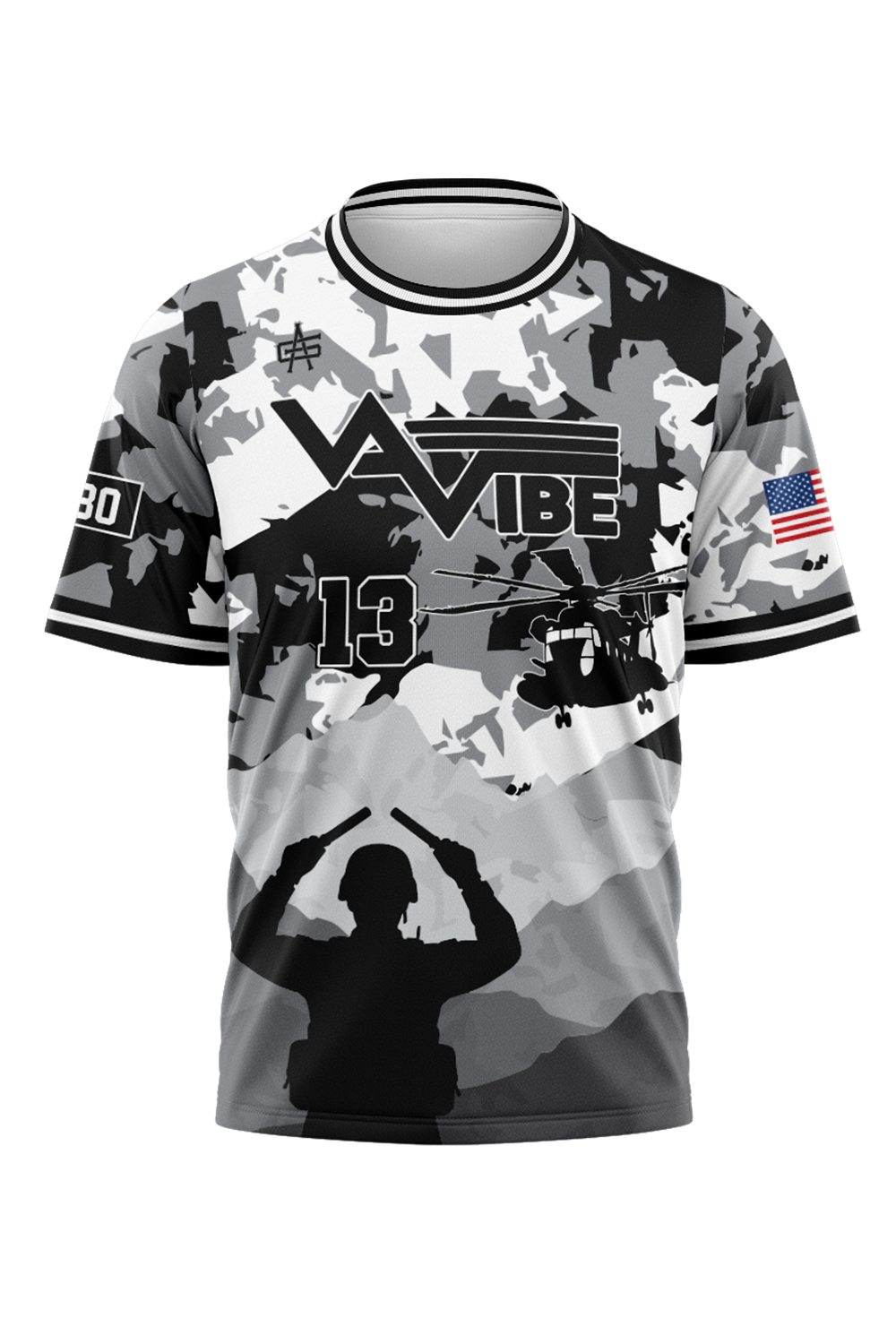 VA Vibe Softball Men's Sublimated No Button Jersey