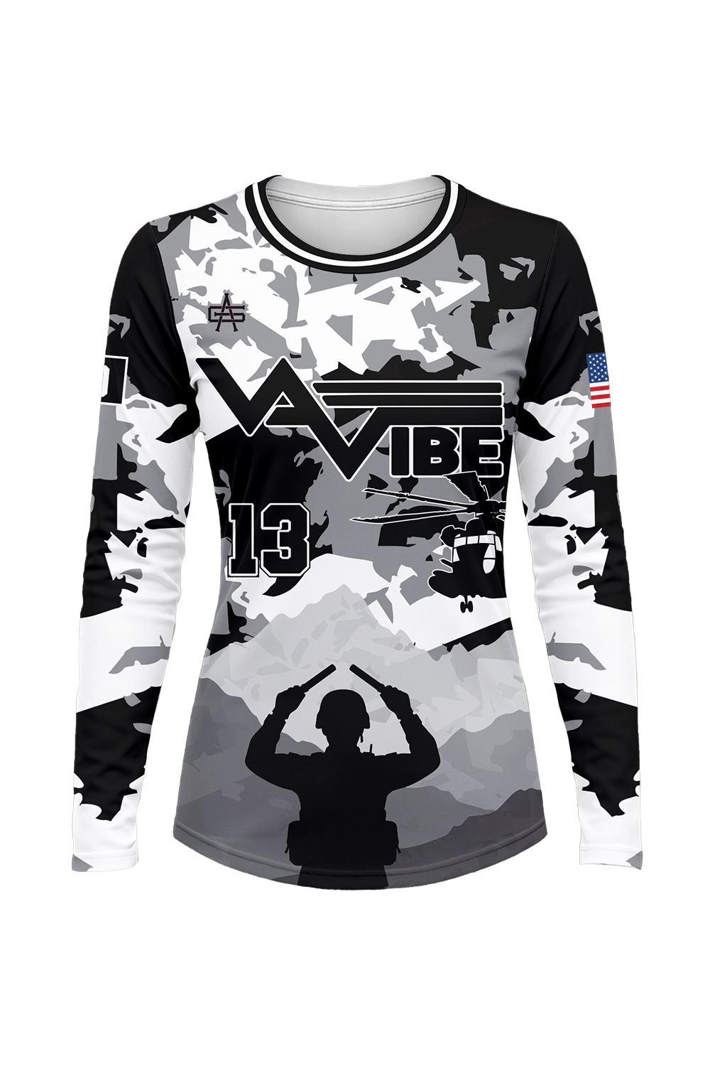 VA Vibe Softball Women's Performance Long Sleeve Dri-Fit Tee