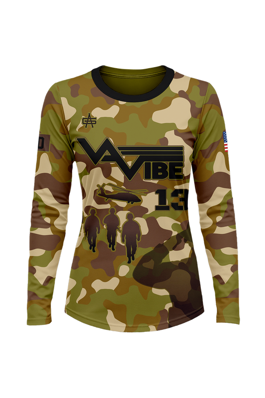VA Vibe Softball Women's Performance Long Sleeve Dri-Fit Tee