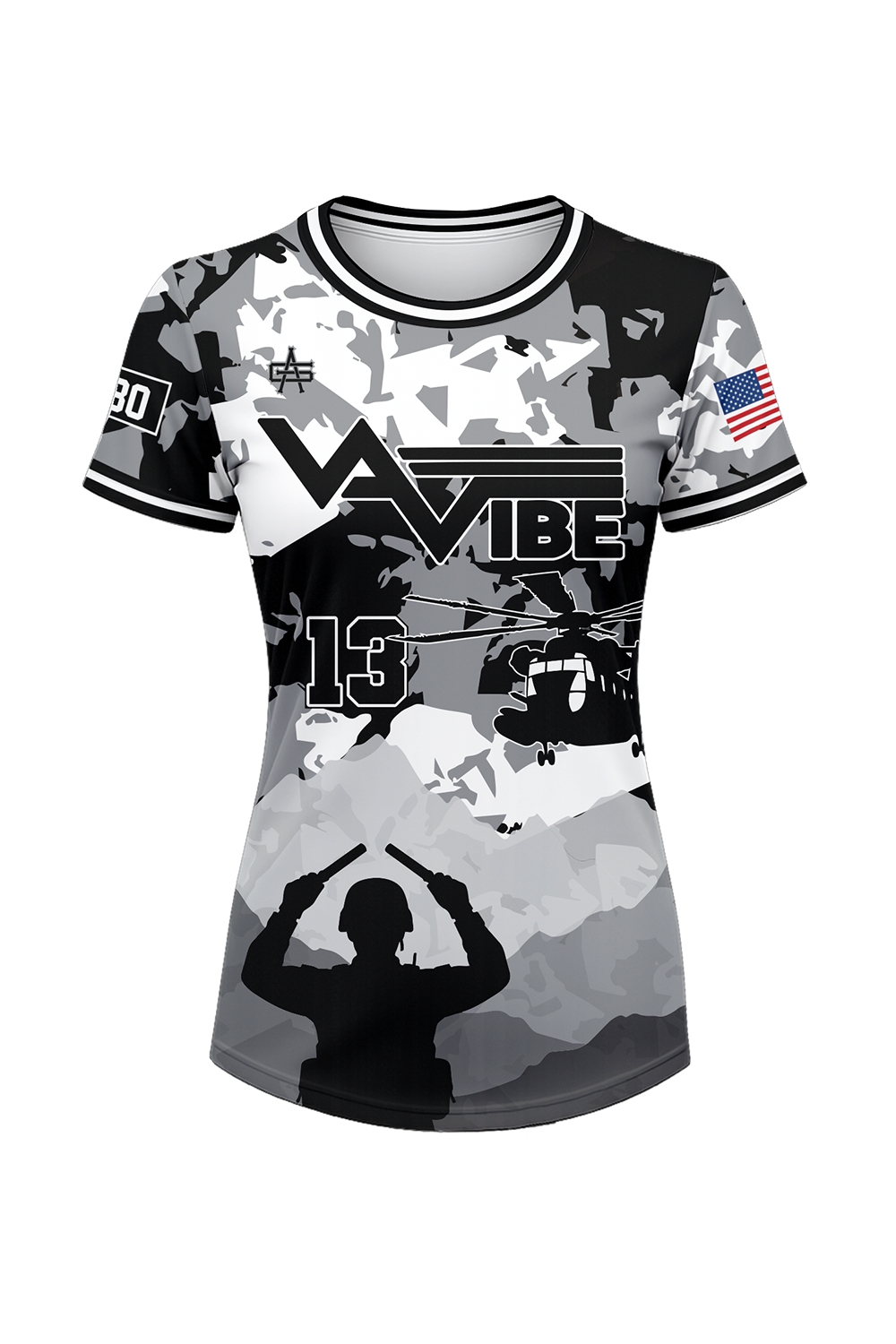 VA Vibe Softball Women's Sublimated No Button Jersey