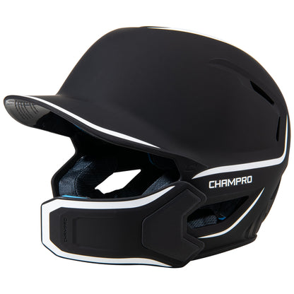 Champro HXE Matte Batting Helmet W/Jaw Guard