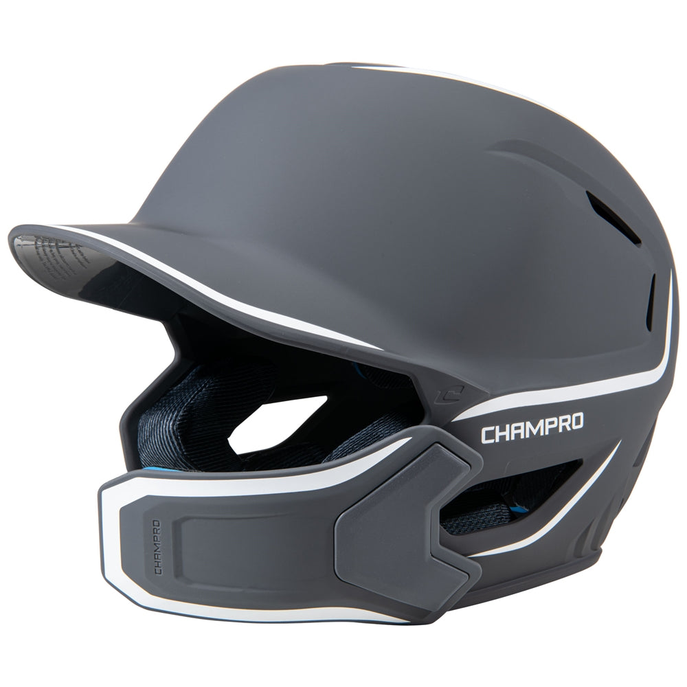 Champro HXE Matte Batting Helmet W/Jaw Guard
