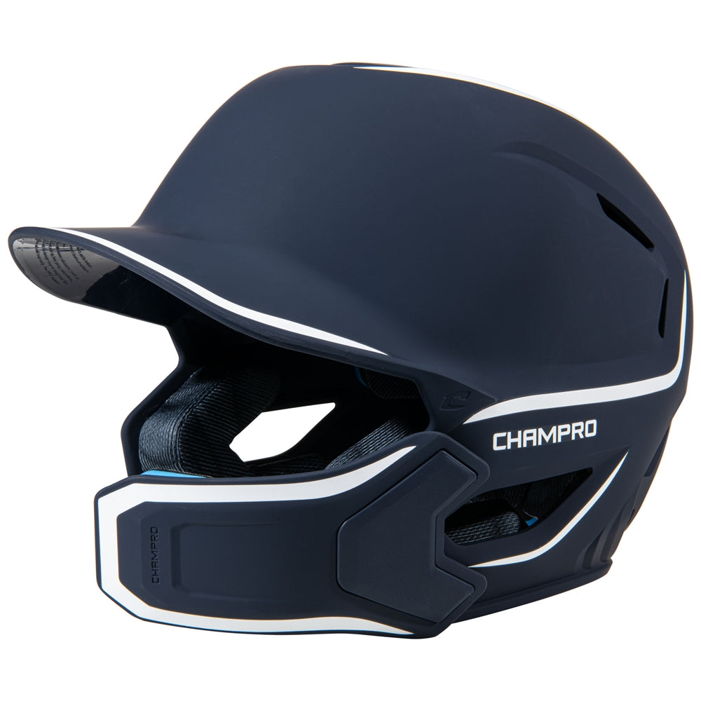 Champro HXE Matte Batting Helmet W/Jaw Guard